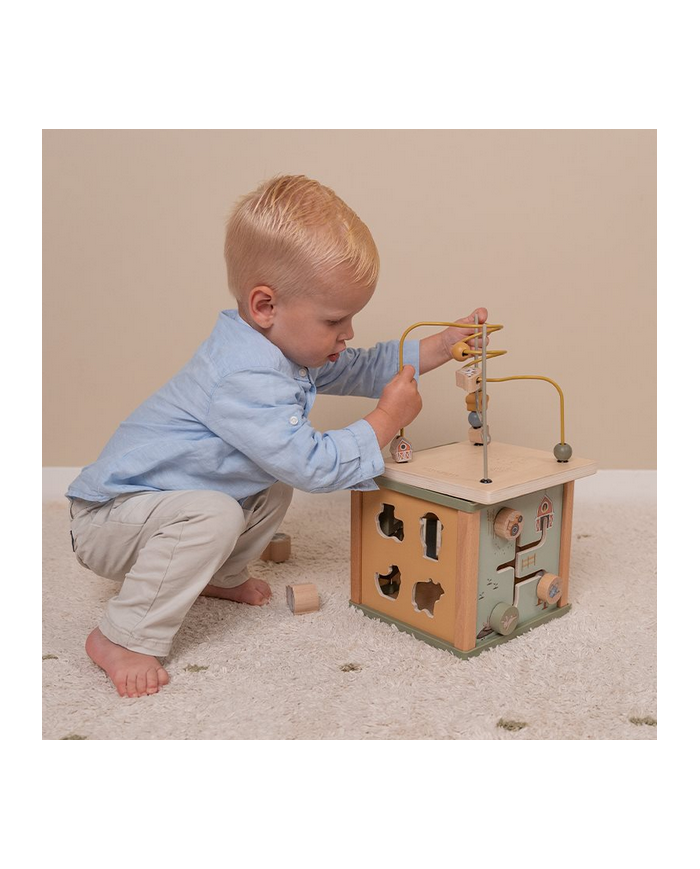 LITTLE DUTCH - Cube d'activités en bois - Little Farm LITTLE DUTCH - Cube d'activités en bois - Little Farm