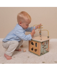 LITTLE DUTCH - Cube d'activités en bois - Little Farm LITTLE DUTCH - Cube d'activités en bois - Little Farm