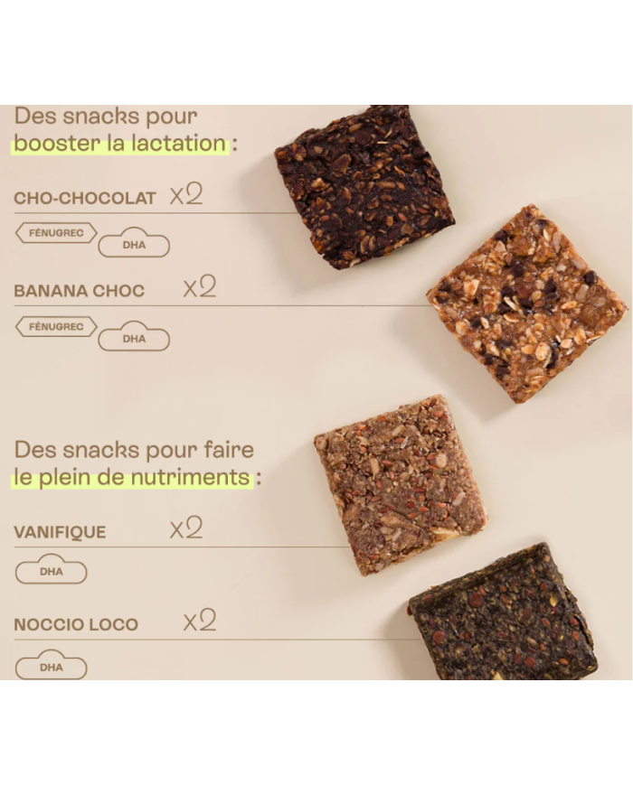 JOLLY MAMA - Lot de 8 Snacks Allaitement JOLLY MAMA - Lot de 8 Snacks Allaitement