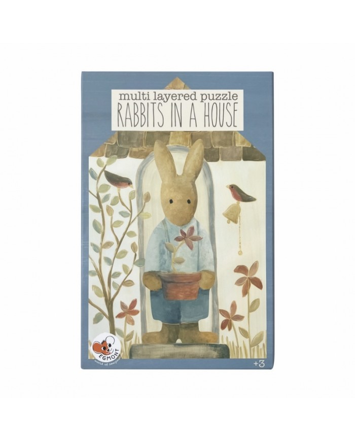 Egmont - Puzzle maison lapin - multi couches Egmont - Puzzle maison lapin - multi couches