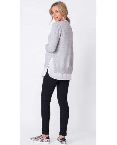Seraphine-Jupiter Pull Grossesse Allaitement Gris Seraphine-Jupiter Pull Grossesse Allaitement Gris