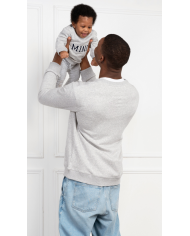 Seraphine-Kevin Sweats Papa et Mini Gris
