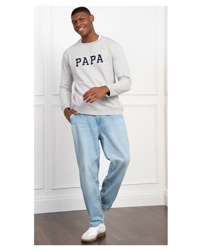 Seraphine-Kevin Sweats Papa et Mini Gris