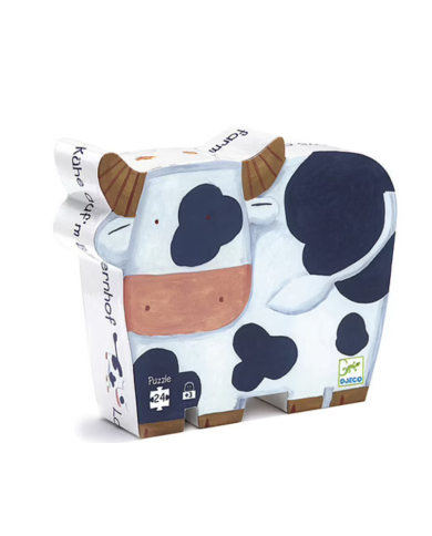 Djeco- Puzzle les vaches à la ferme