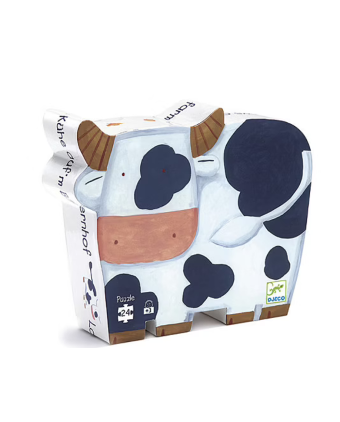Djeco- Puzzle les vaches à la ferme