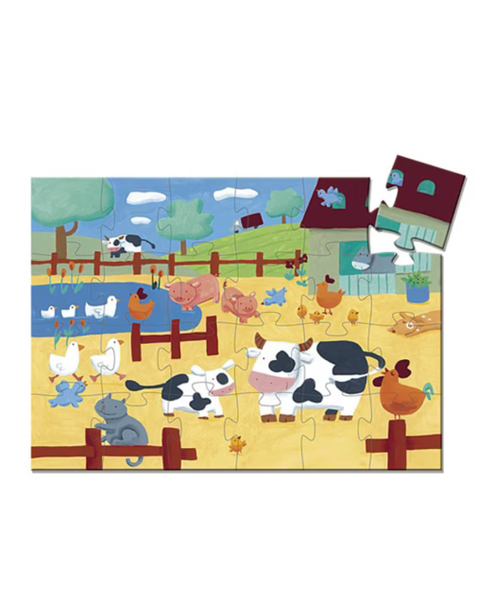 Djeco- Puzzle les vaches à la ferme