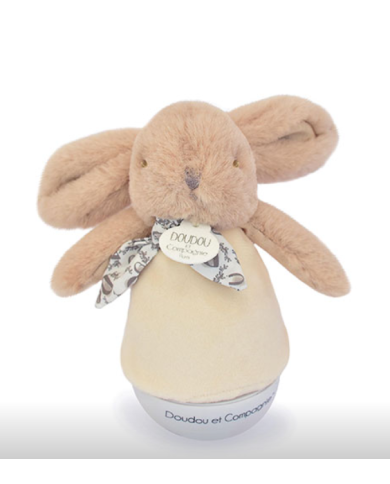 DOUDOU ET COMPAGNIE - Veilleuse lapin culbuto - Beige