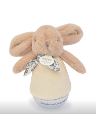 DOUDOU ET COMPAGNIE - Veilleuse lapin culbuto - Beige