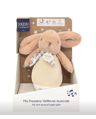 DOUDOU ET COMPAGNIE - Veilleuse lapin culbuto - Beige