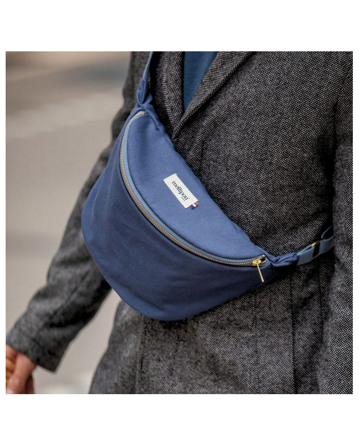 Mellipou - Banane à langer - MIXTE - bleu gris Mellipou - Banane à langer - MIXTE - bleu gris