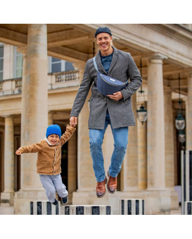 Mellipou - Banane à langer - MIXTE - bleu gris Mellipou - Banane à langer - MIXTE - bleu gris