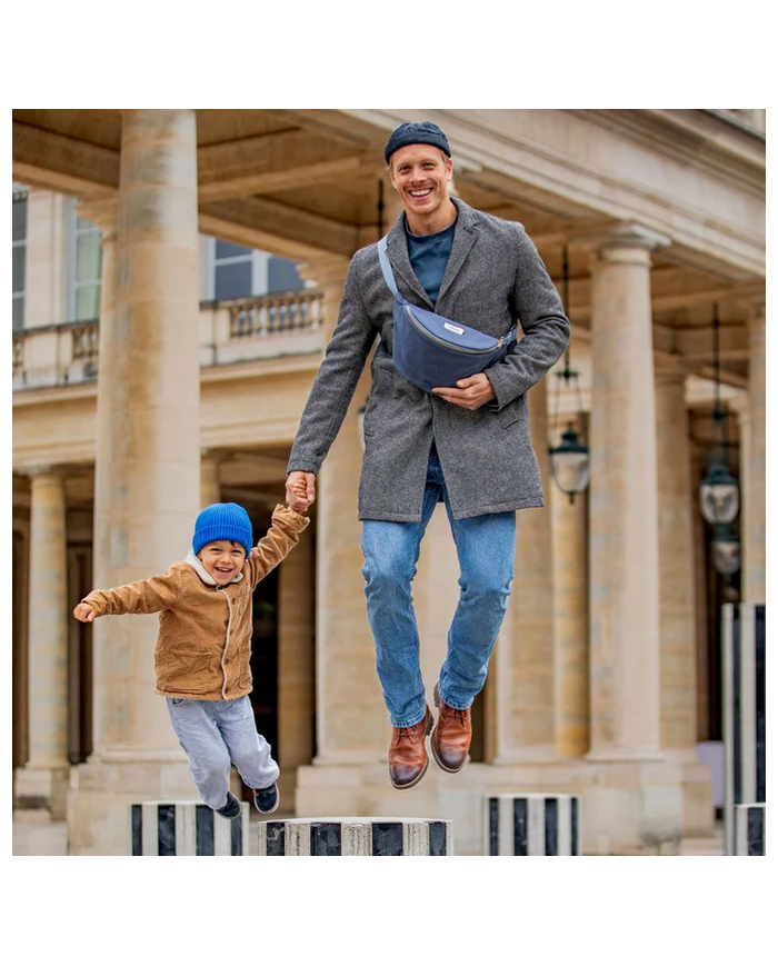 Mellipou - Banane à langer - MIXTE - bleu gris Mellipou - Banane à langer - MIXTE - bleu gris