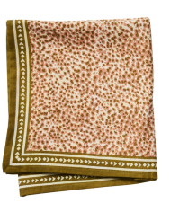 BONHEUR DU JOUR -  Foulard Indien - Savane Rosée Kaki BONHEUR DU JOUR -  Foulard Indien - Savane Rosée Kaki