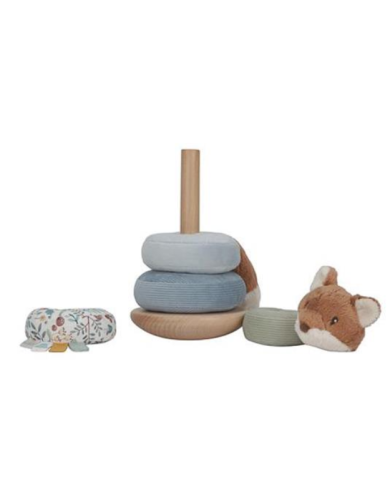 LITTLE DUTCH - Tour d'anneaux à empiler - Forest Friends