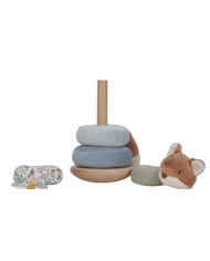 LITTLE DUTCH - Tour d'anneaux à empiler - Forest Friends LITTLE DUTCH - Tour d'anneaux à empiler - Forest Friends