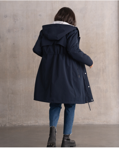 SERAPHINE- Parka grossesse hivernale 3 en 1 - Marine