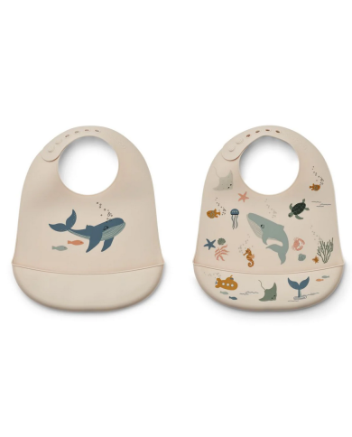 LIEWOOD - Bavoirs en silicone - TILDA - Sea LIEWOOD - Bavoirs en silicone - TILDA - Sea