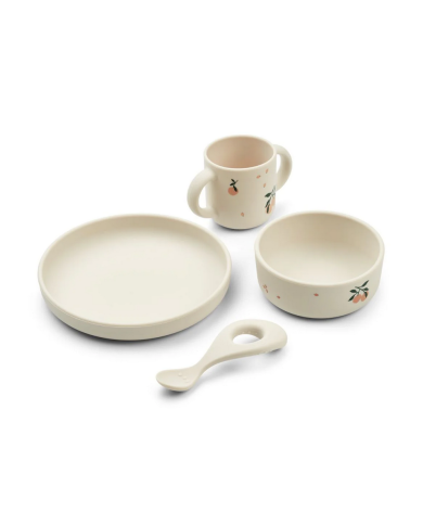LIEWOOD - Coffret repas en silicone - Peach LIEWOOD - Coffret repas en silicone - Peach