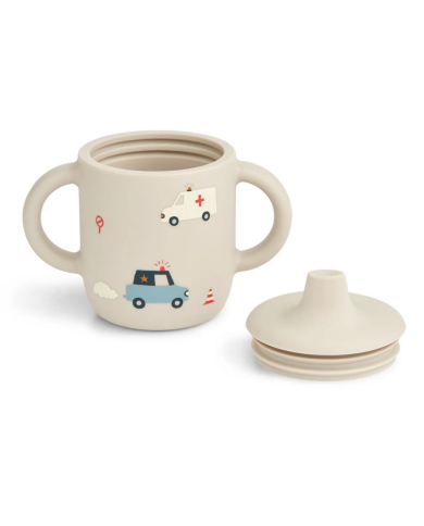 LIEWOOD - Gobelet en silicone 150ml - Véhicules LIEWOOD - Gobelet en silicone 150ml - Véhicules
