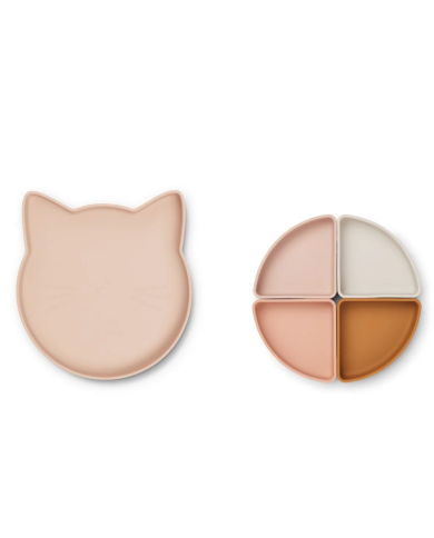 LIEWOOD - Assiette à compartiments - Rose