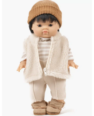 MINIKANE - babies - dors bien velours vert