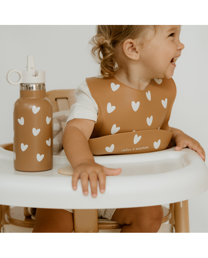 ATELIER WAGRAM - Bavoir en silicone - Caramel ATELIER WAGRAM - Bavoir en silicone - Caramel