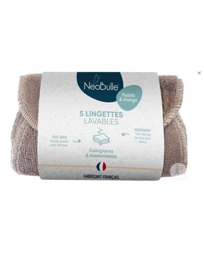 Noebulle- 5 Lingettes Lavables Noebulle- 5 Lingettes Lavables