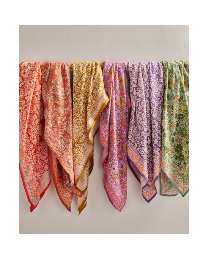BONHEUR DU JOUR-  Foulard Indien - Iris Clémentine BONHEUR DU JOUR-  Foulard Indien - Iris Clémentine