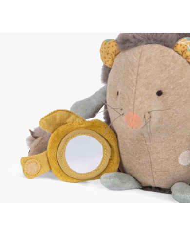 MOULIN ROTY - Hérisson d'activités à suspendre - Trois petits lapins