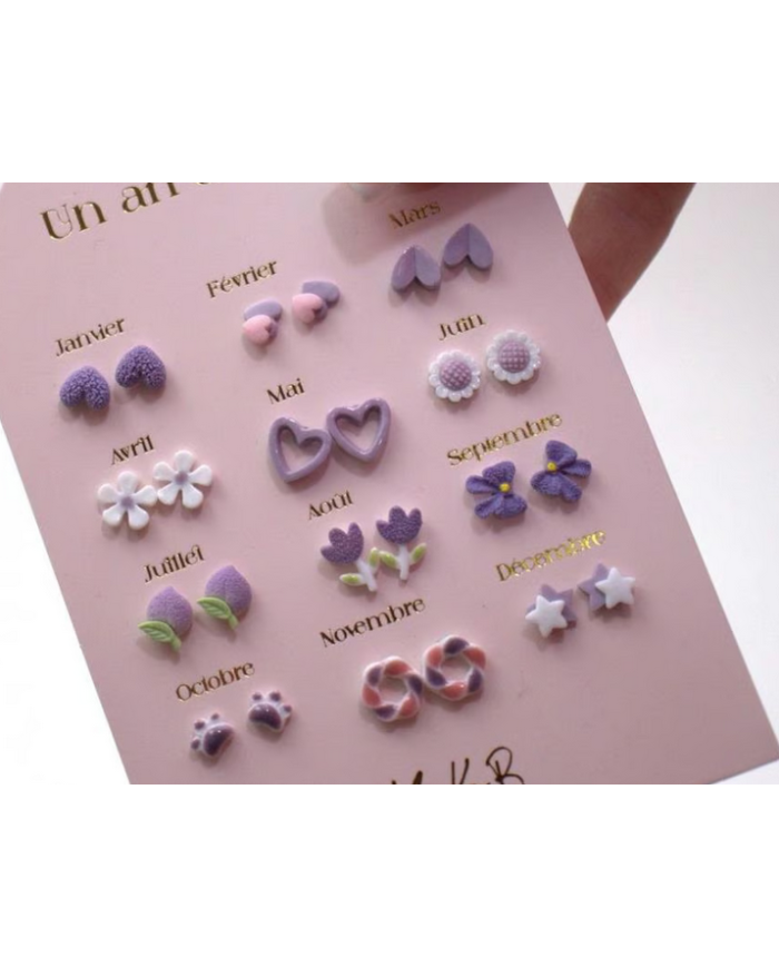 YUKO B. - Boucles d'oreilles - Un an de poésie - Parme