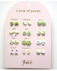 YUKO B. - Boucles d'oreilles - Une semaine de poésie - Starfish