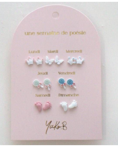 YUKO B. - Boucles d'oreilles - Une semaine de poésie - Baby