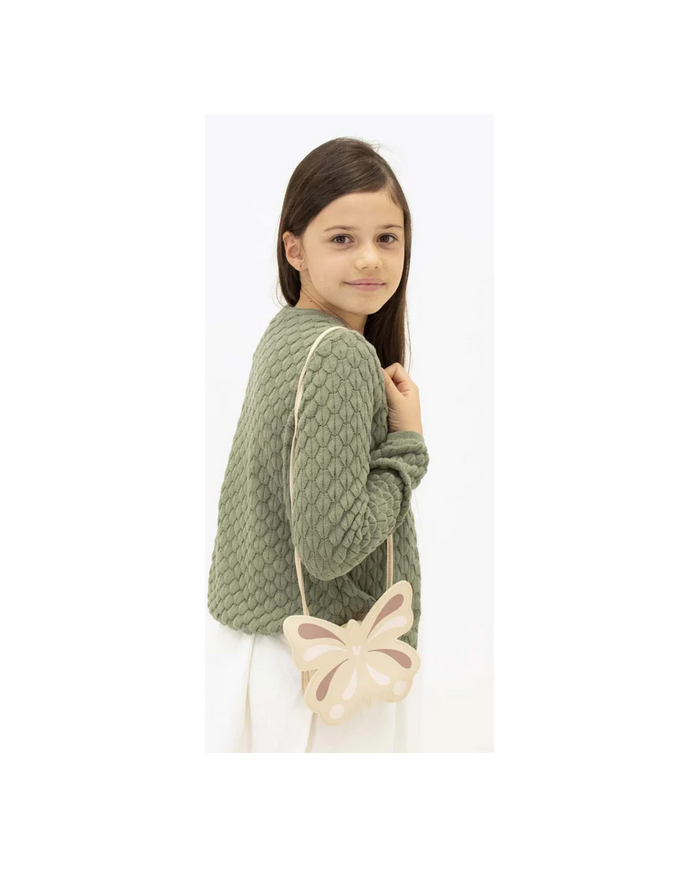 YUKO.B - Sac en bandoulière enfant - MEILIN - Papillon beige YUKO.B - Sac en bandoulière enfant - MEILIN - Papillon beige