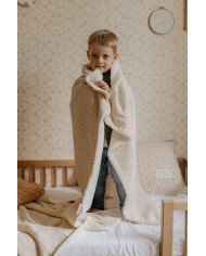 MON PETIT LEON - Couverture "petit amour" - Branchage - Beige MON PETIT LEON - Couverture "petit amour" - Branchage - Beige