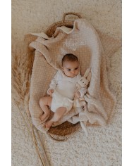 MON PETIT LEON - Couverture "petit amour" - Branchage - Beige MON PETIT LEON - Couverture "petit amour" - Branchage - Beige