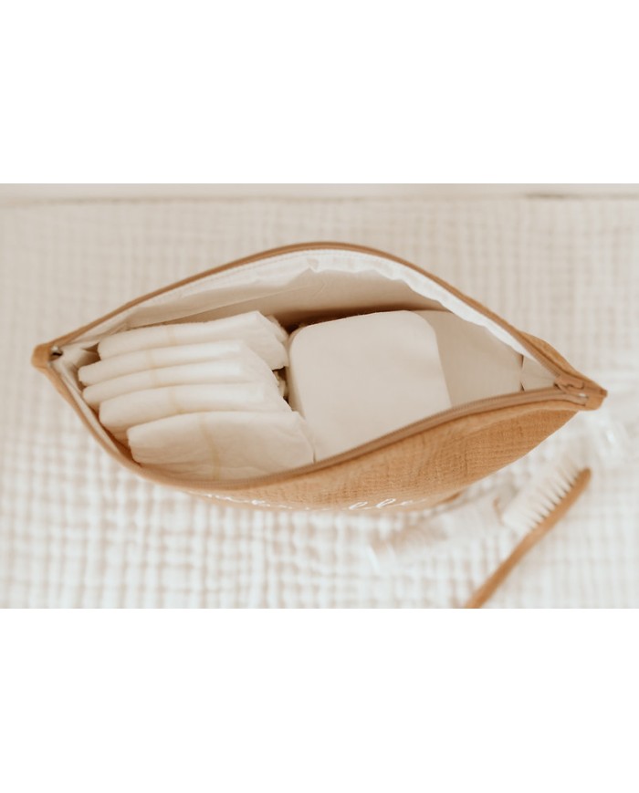 MON PETIT LEON - Trousse en gaze de coton - Couleur au choix MON PETIT LEON - Trousse en gaze de coton - Couleur au choix