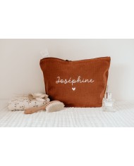 MON PETIT LEON - Trousse en gaze de coton - Couleur au choix MON PETIT LEON - Trousse en gaze de coton - Couleur au choix