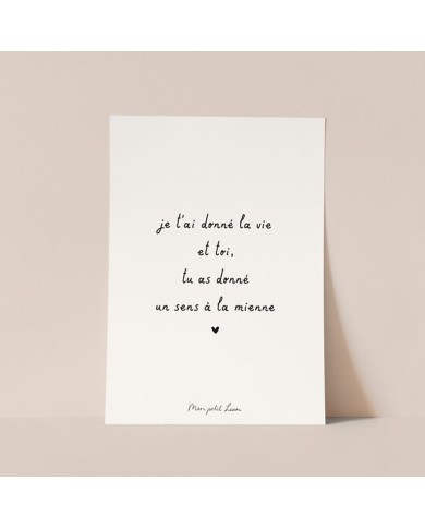 copy of MON PETIT LEON - Couverture "petit amour" - Branchage - Camel copy of MON PETIT LEON - Couverture "petit amour" - Branchage - Camel