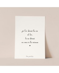 copy of MON PETIT LEON - Couverture "petit amour" - Branchage - Camel