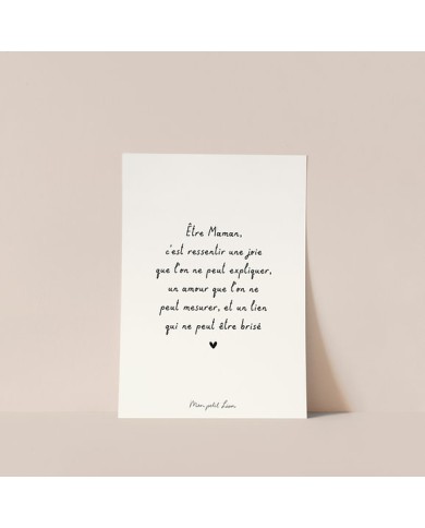 MON PETIT LEON - Carte avec citation au choix MON PETIT LEON - Carte avec citation au choix