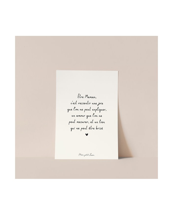 MON PETIT LEON - Carte avec citation au choix