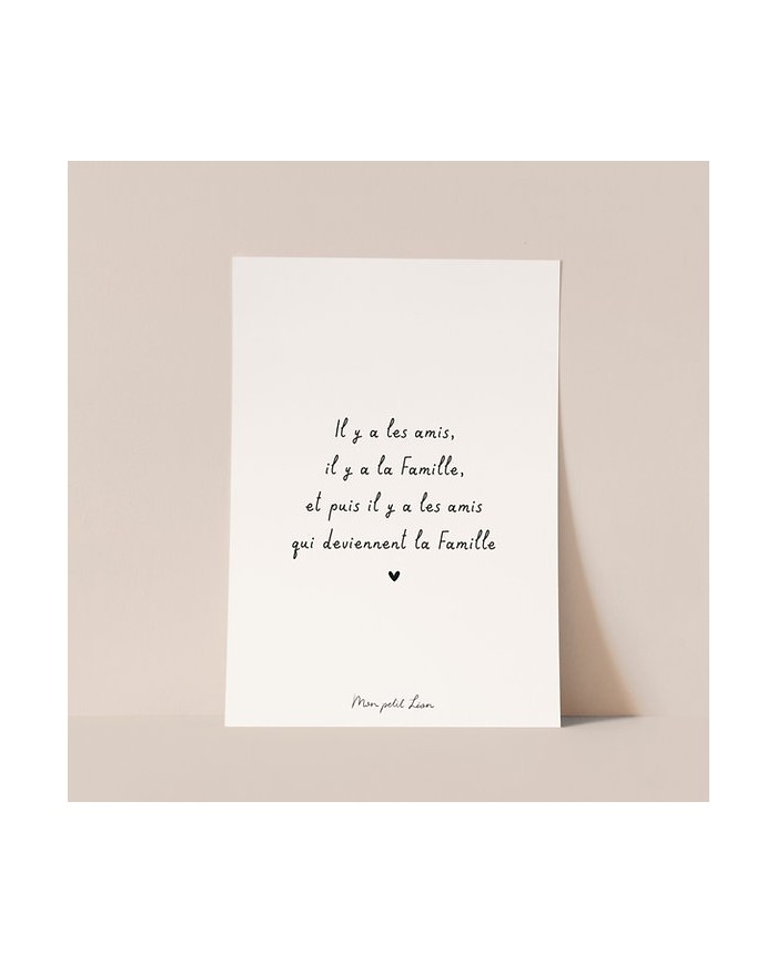 MON PETIT LEON - Carte avec citation au choix