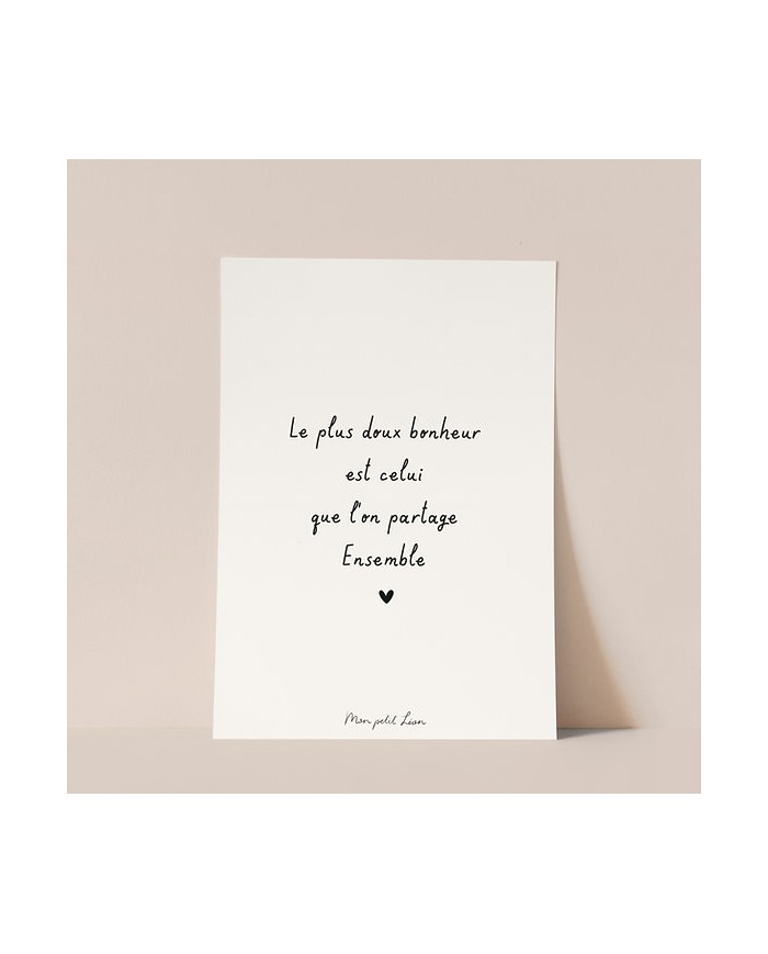 copy of MON PETIT LEON - Couverture "petit amour" - Branchage - Camel