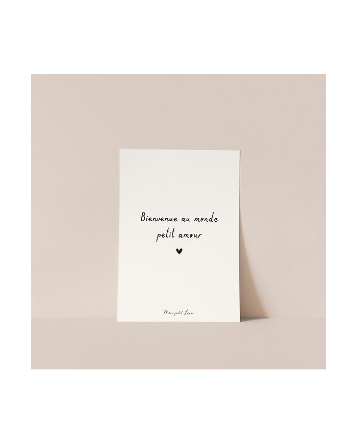 copy of MON PETIT LEON - Couverture "petit amour" - Branchage - Camel