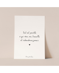 copy of MON PETIT LEON - Couverture "petit amour" - Branchage - Camel