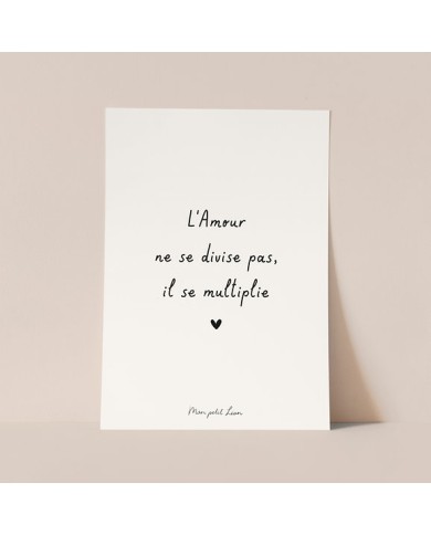 MON PETIT LEON - Carte avec citation au choix MON PETIT LEON - Carte avec citation au choix