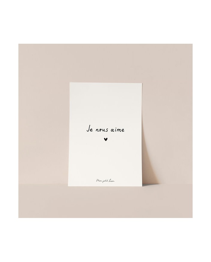 MON PETIT LEON - Carte avec citation au choix