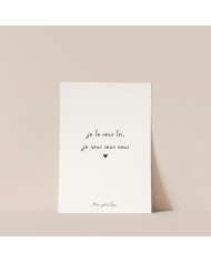 copy of MON PETIT LEON - Couverture "petit amour" - Branchage - Camel