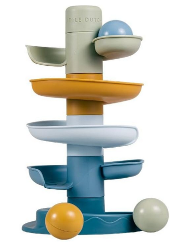 LITTLE DUTCH - tour en spirale - bleu