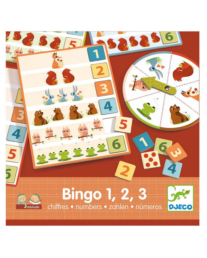 DJECO - Bingo 1,2,3 chiffres DJECO - Bingo 1,2,3 chiffres